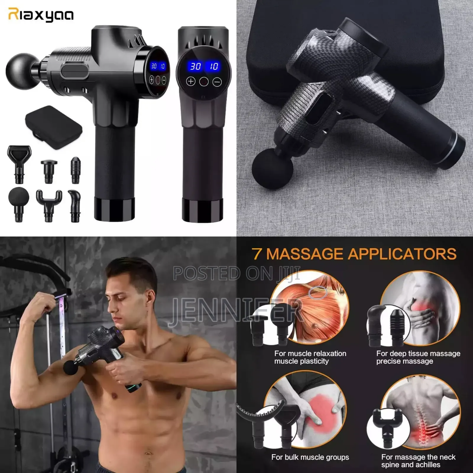 New Powerful Body Massage Gun With Multiple Heads