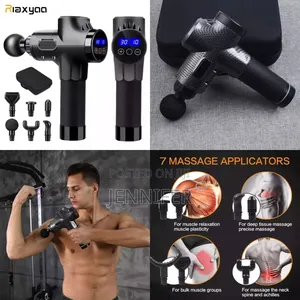 New Powerful Body Massage Gun With Multiple Heads