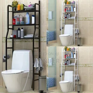 Universal Stainless Steel Toilet Rack With Shelves