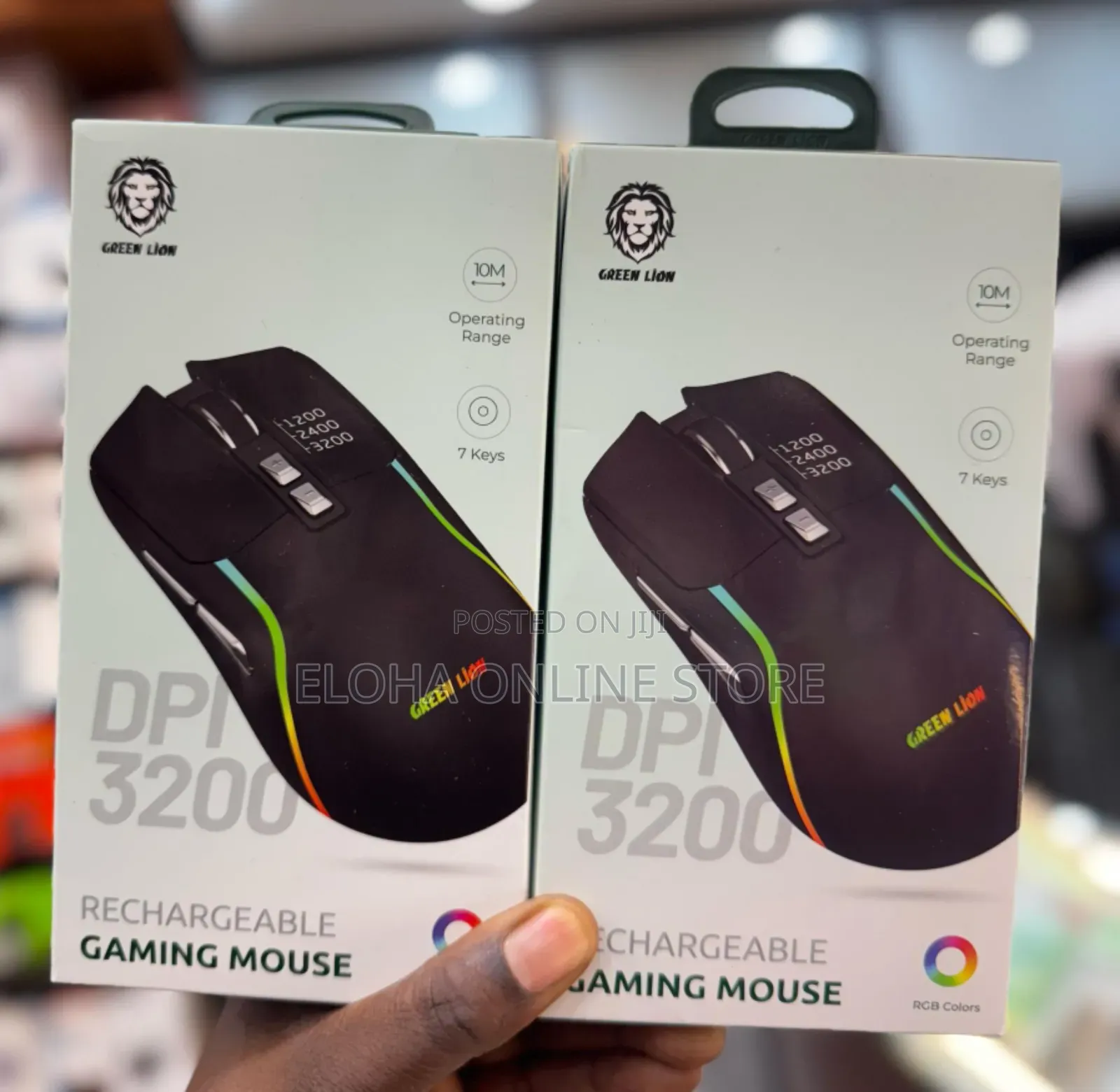 Green Lion Rechargeable Gaming Mouse