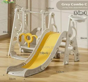 Photo - 3 in 1 Toddler Slide and Swing Set