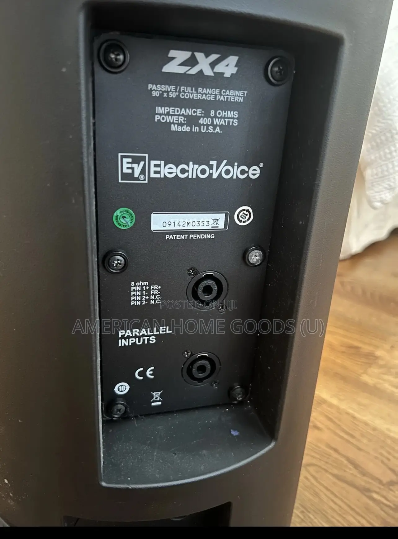 Pair of Ev Zx4 15" Passive Loudspeaker Pa Speaker 400w