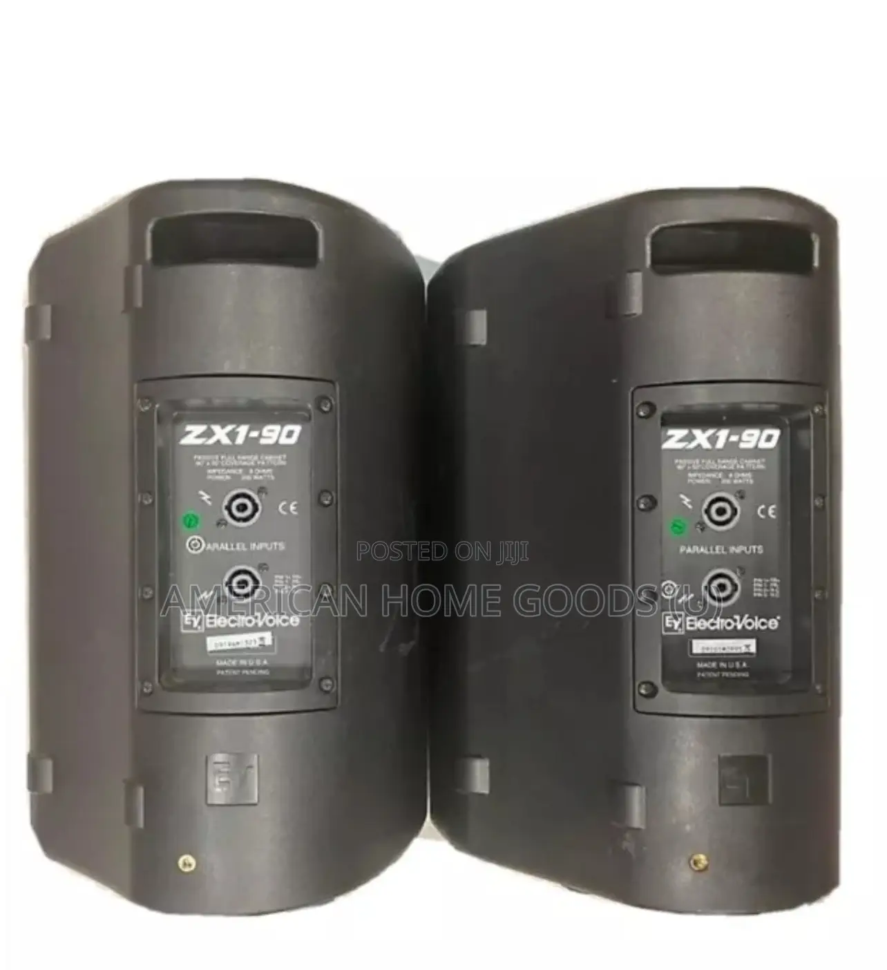 Pair of Electrovoice Zx1-90 8" 2-Way 200w Speaker BLK White