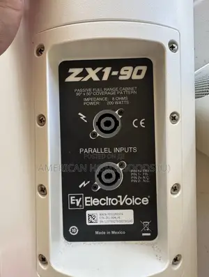 Pair of Electrovoice Zx1-90 8" 2-Way 200w Speaker BLK White