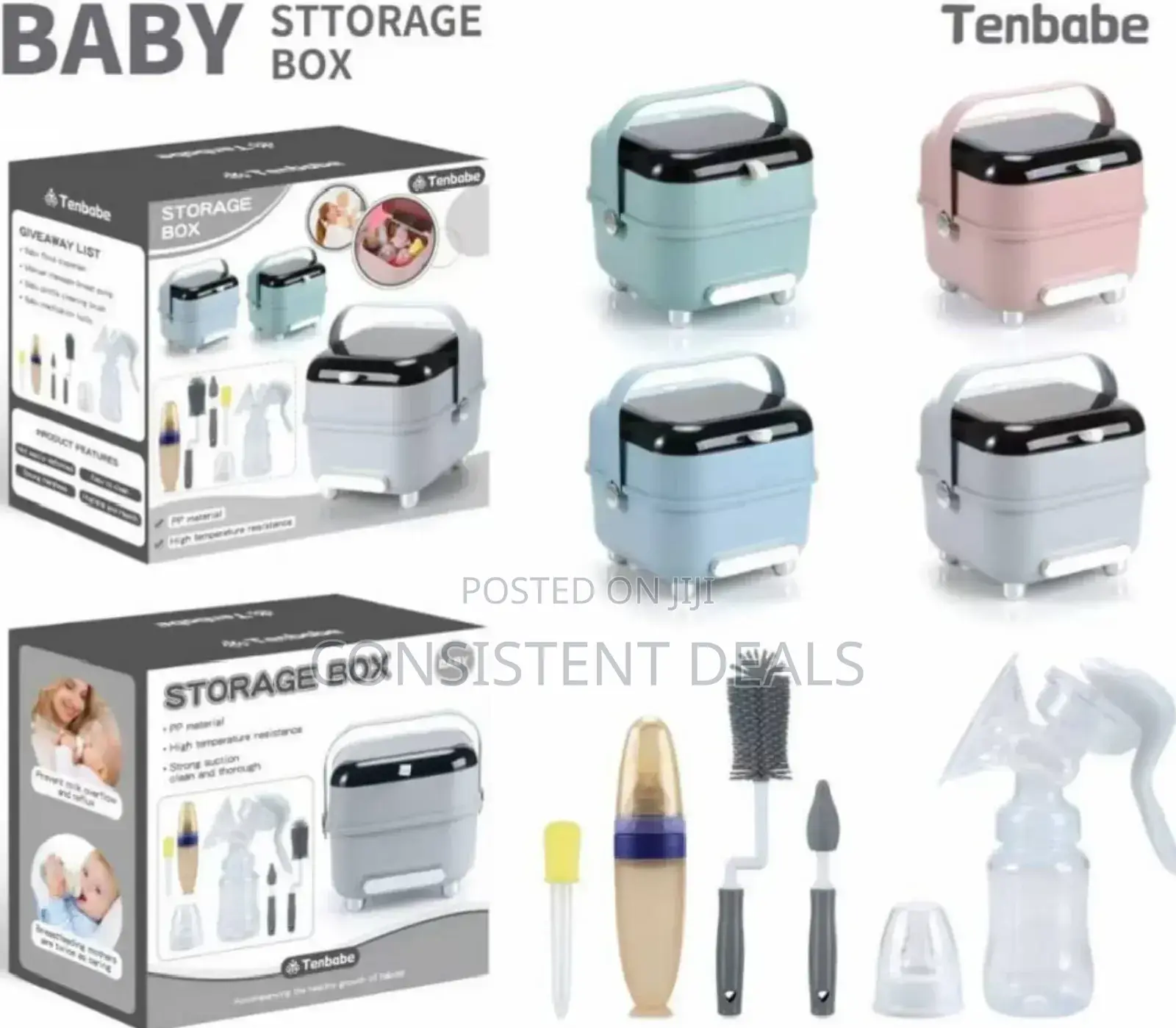 Baby Bottle Drying Rack Storage Box Anti Dust Cover