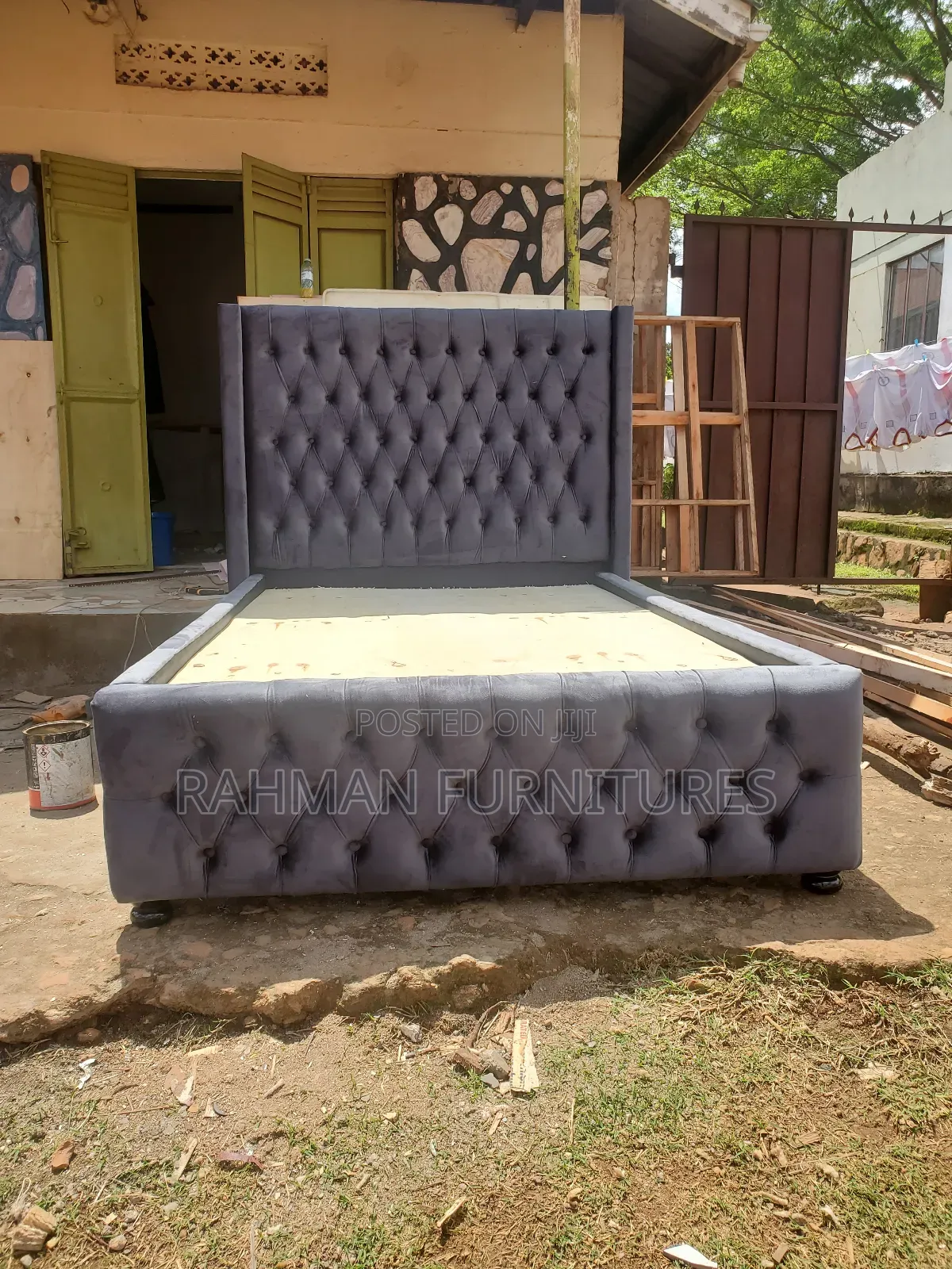 Brand New Four by Six Gray Bed
