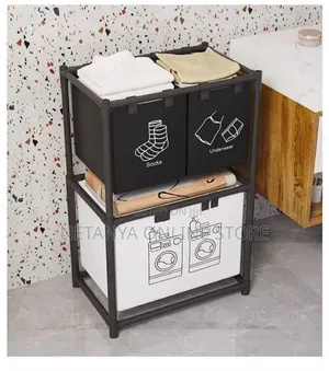Foldable Multi Compartment Laundry Basket