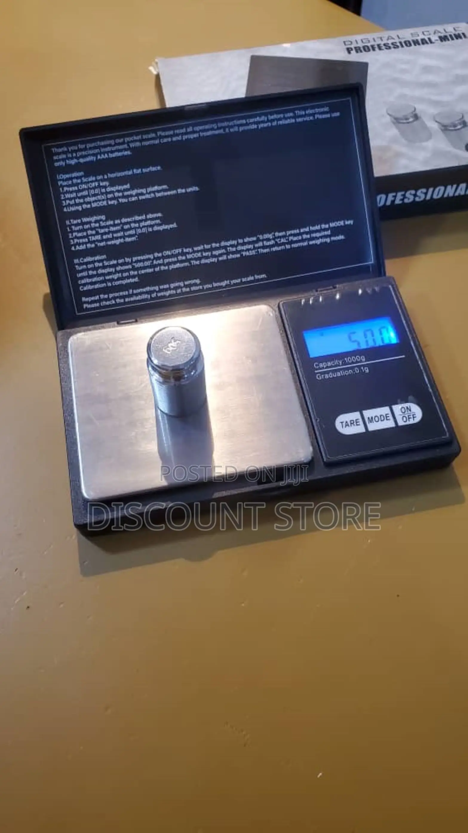Commercial Mineral Weighing Scale 1000g Mineral Scale