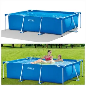 Photo - Intex Original Stainless Steel Poles 3 Metres Swimming Pool