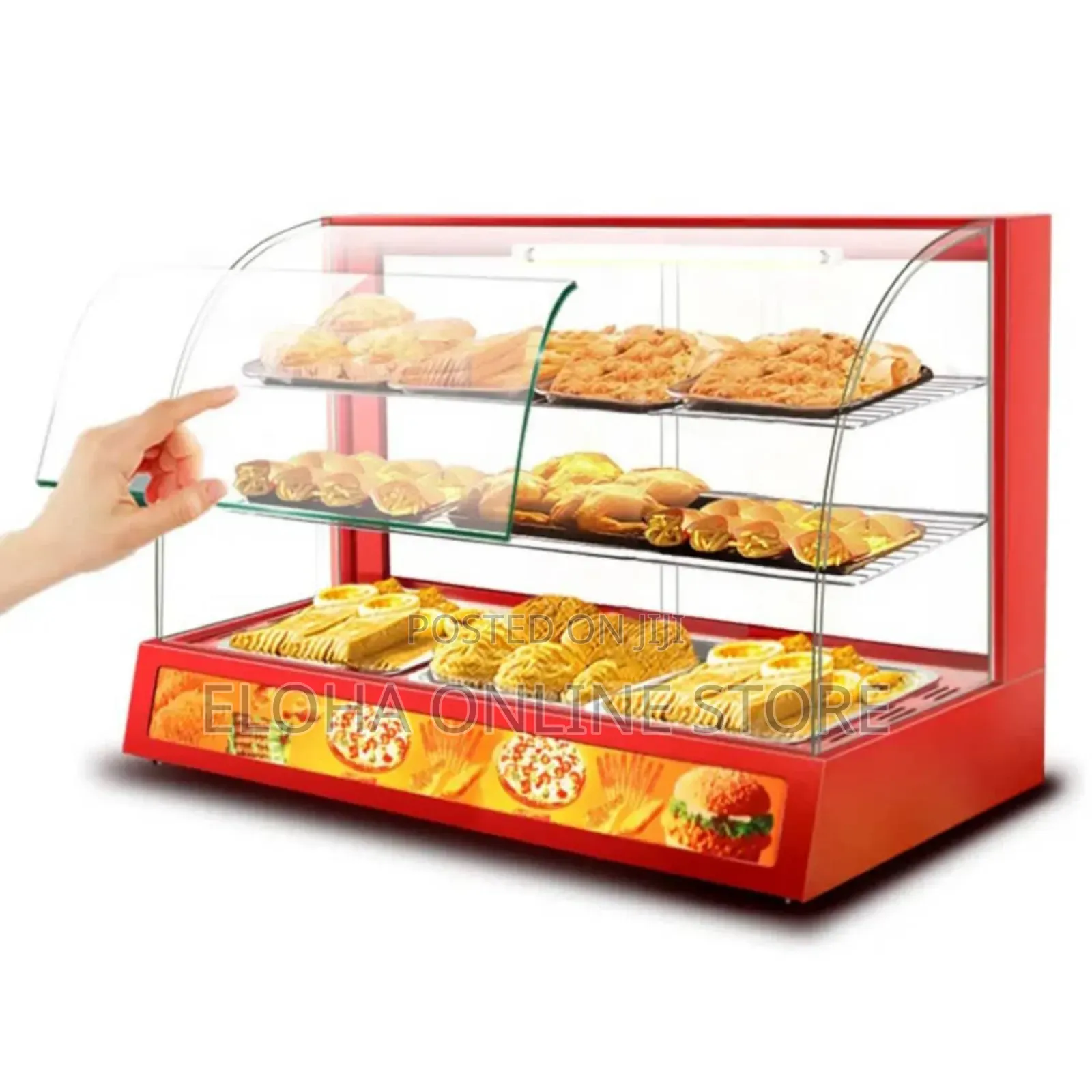 Metal Electric Glass Food Warmer