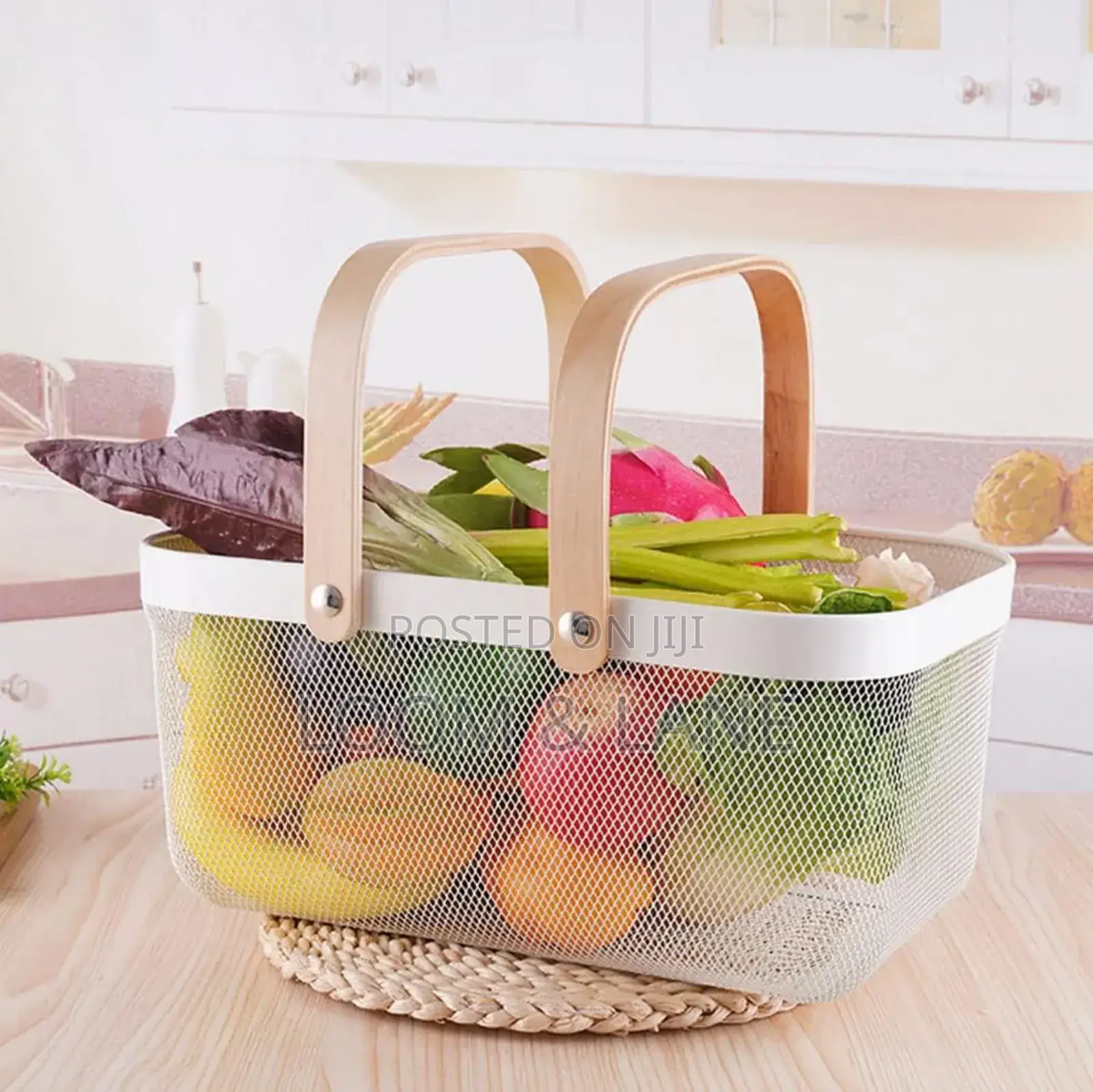 Wire Mesh Rectangular Vegetables Storage Basket