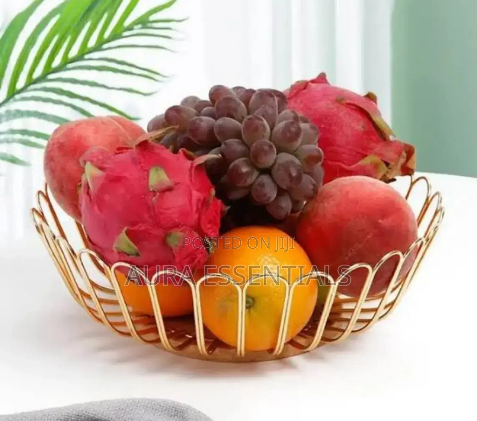 Creative Round Metal Fruit Bowl