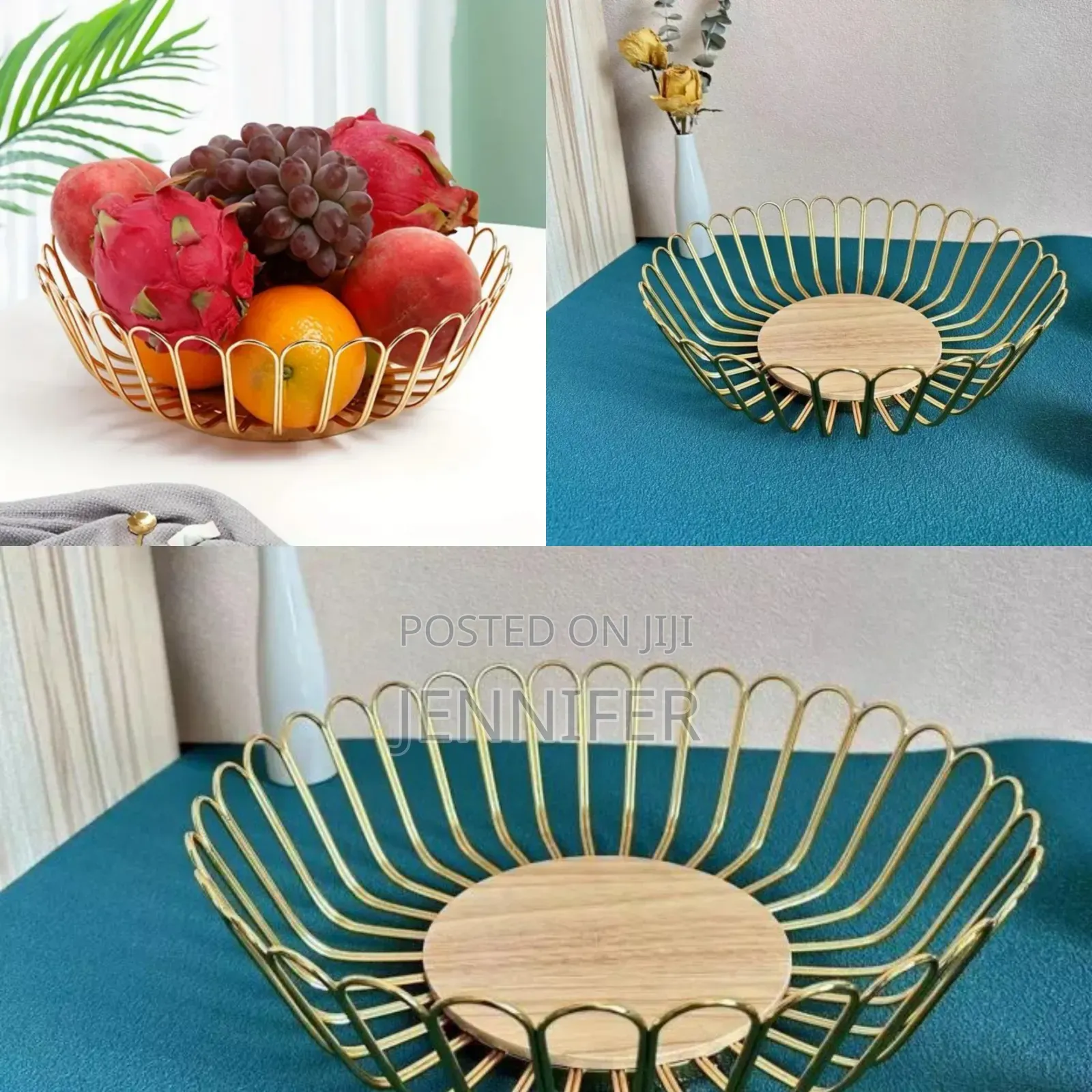 Creative Round Metal Fruit Bowl