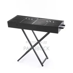 Portable 3-5 Person Stainless Steel Folding BBQ Grill