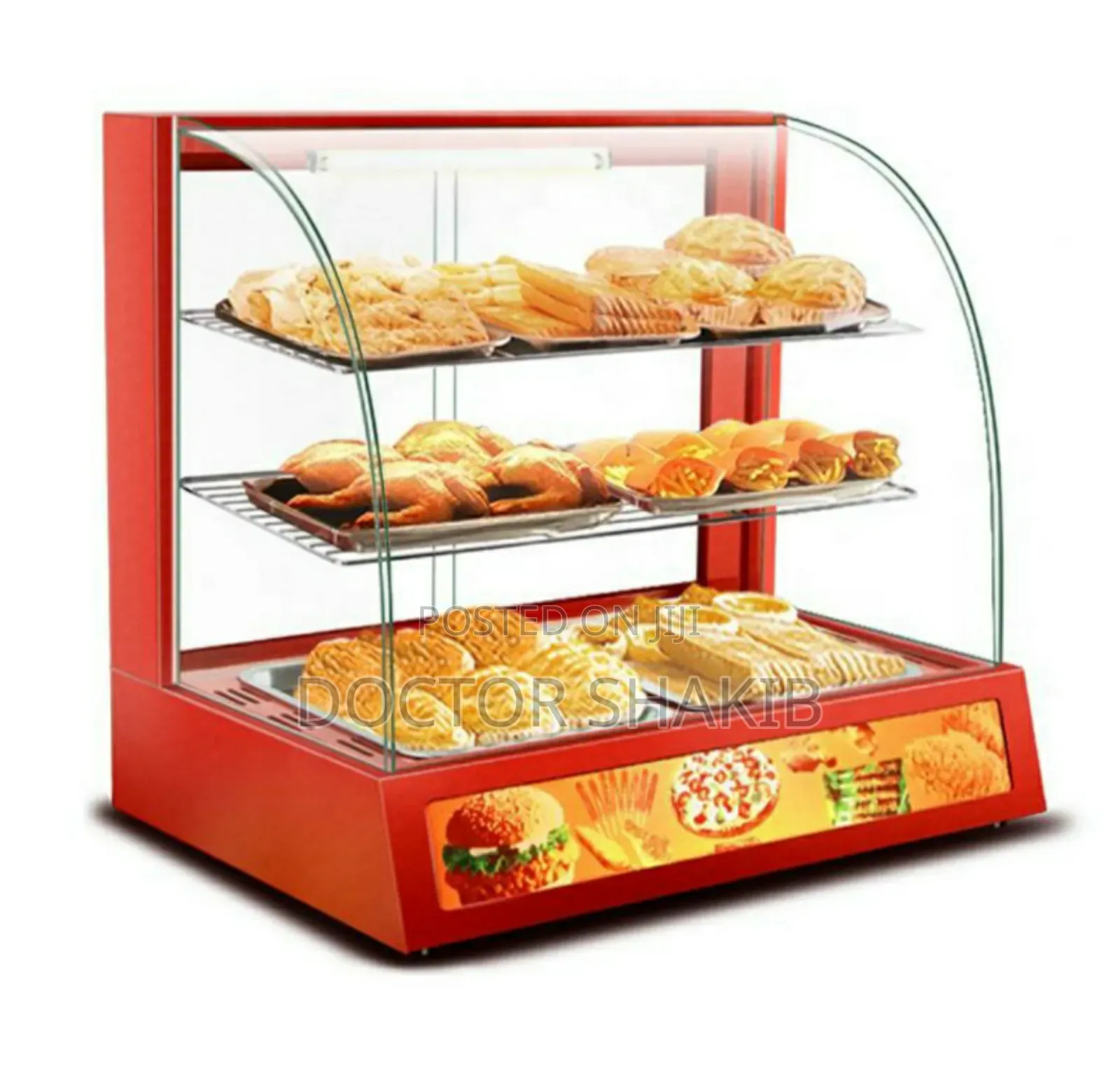 Strong Metal Electric Glass Food Warmer