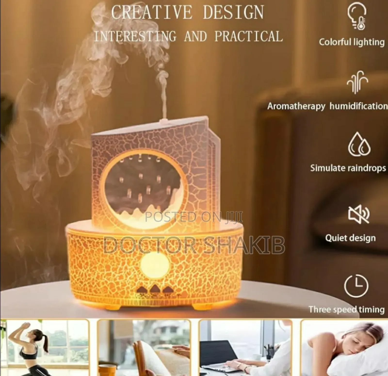 Luxurious Rain Cloud Aroma Diffuser and Humidifier