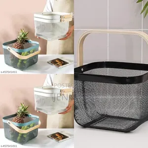 Square Wire Mesh Fruit Storage Basket