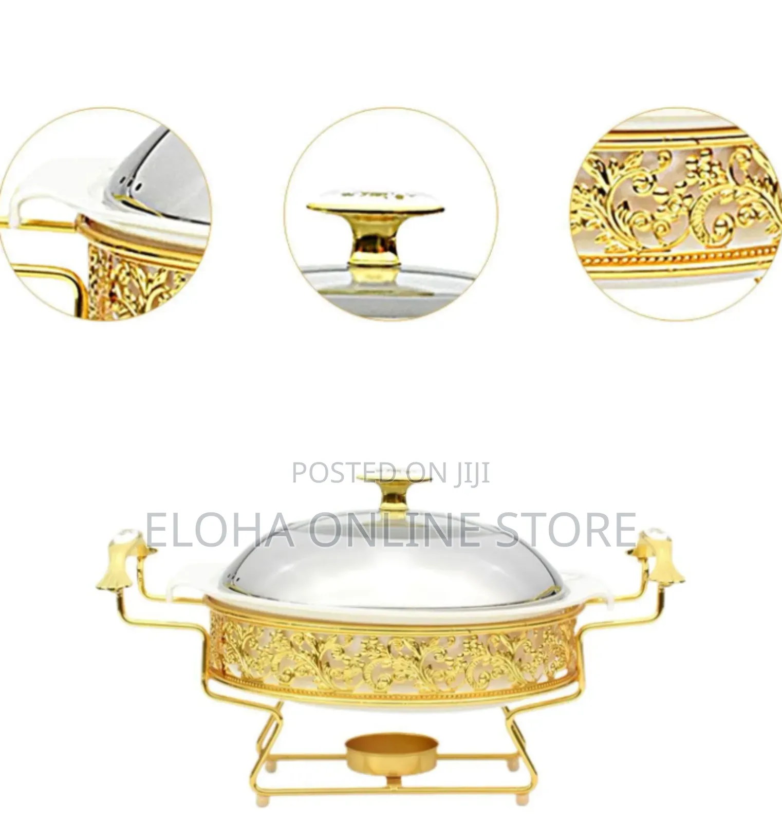 28cm Golden Pattern Chafing Dish Buffet Set