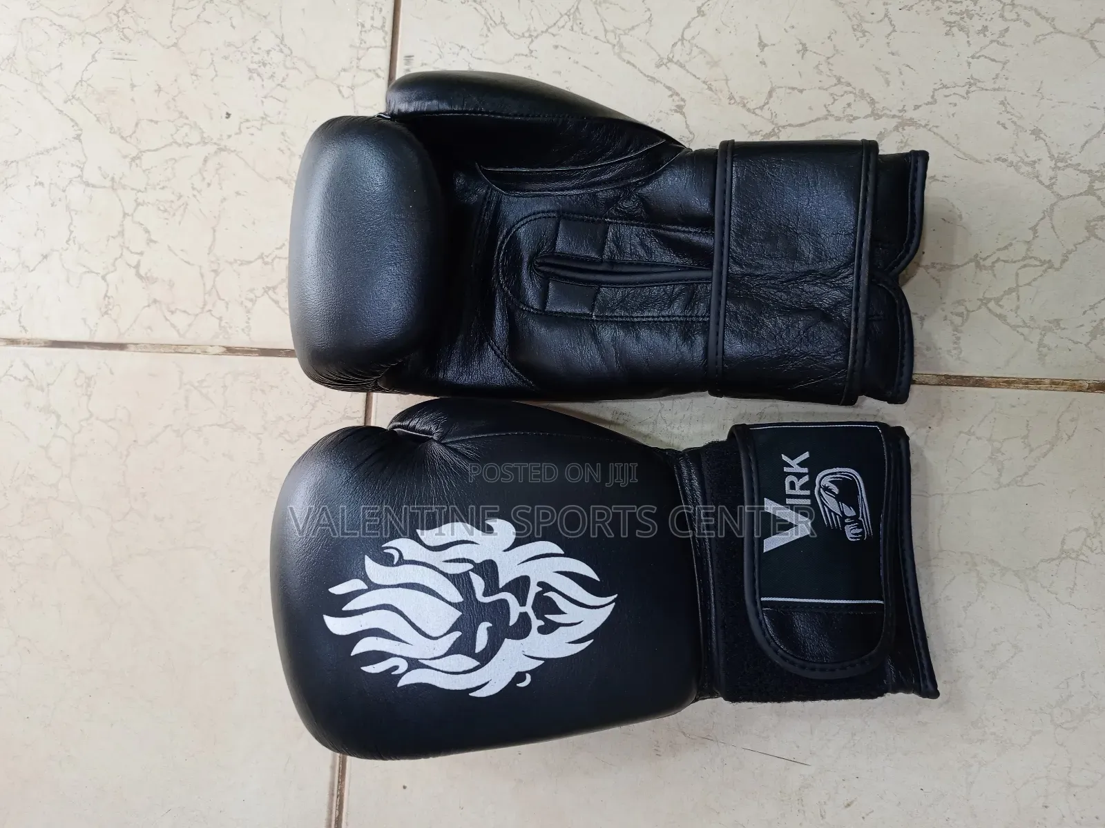 Black Colour Virk Boxing Gloves Made in Pakistani