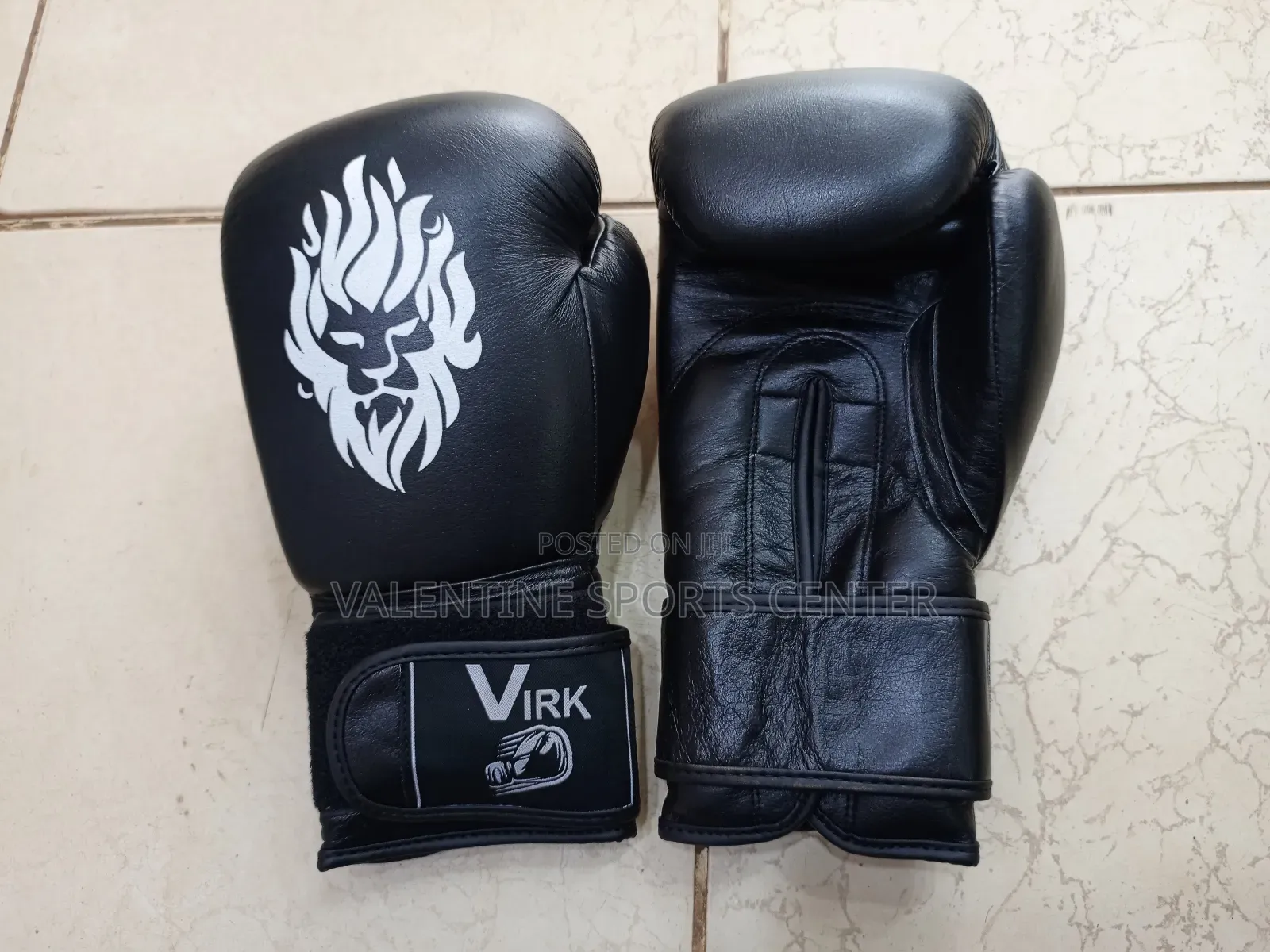 Black Colour Virk Boxing Gloves Made in Pakistani