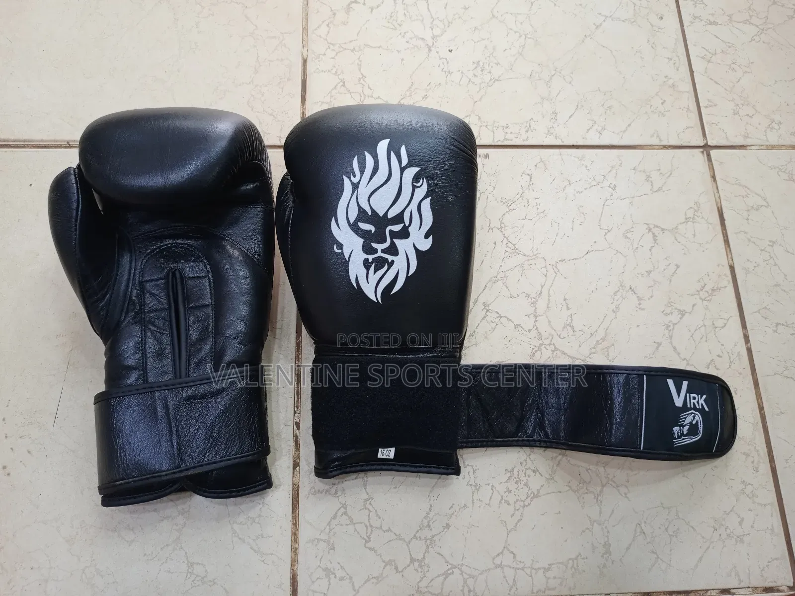 Black Colour Virk Boxing Gloves Made in Pakistani