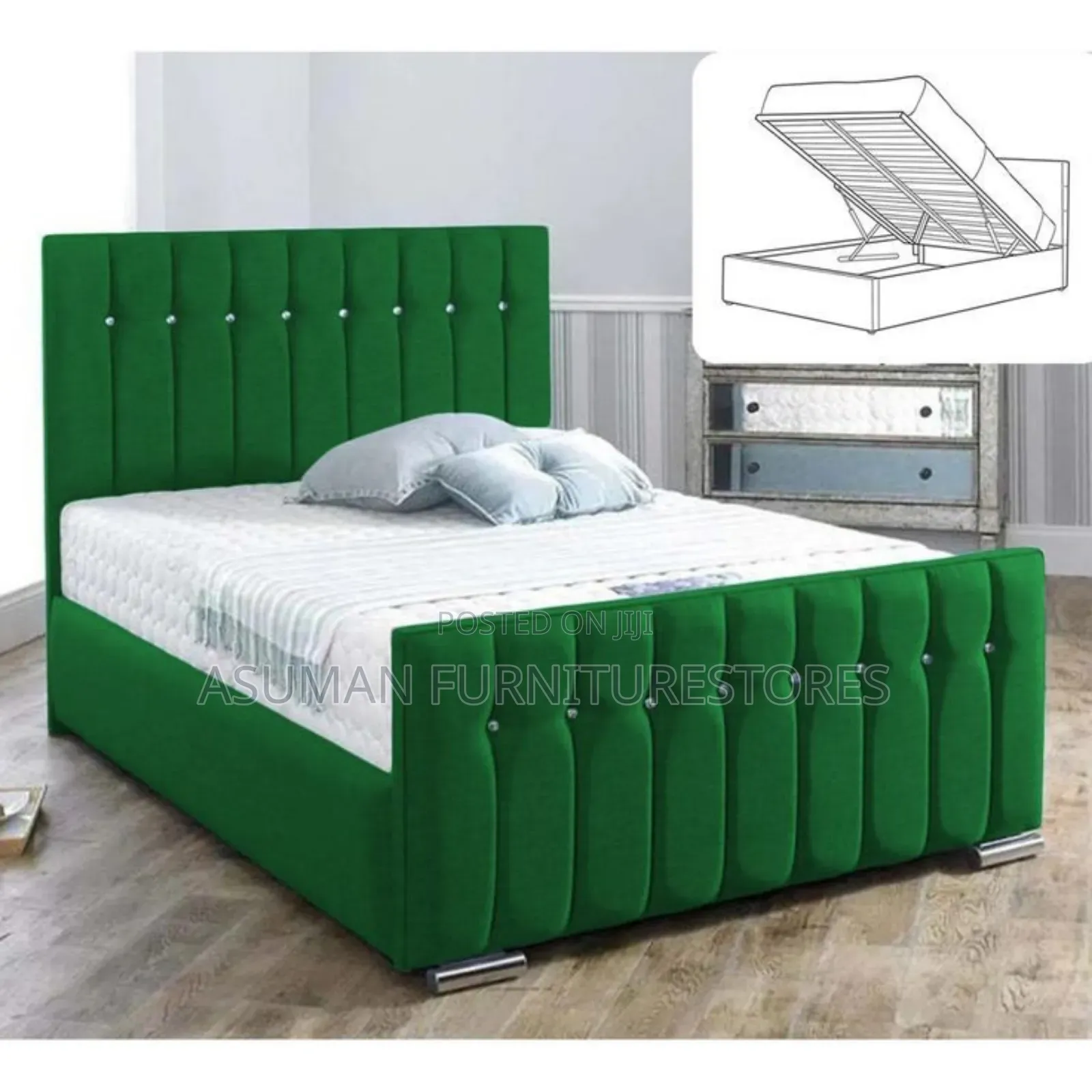 4x6ft Dressed Bed Call Us On