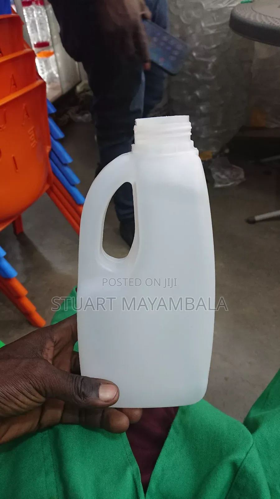 Empty One Liter Jelecan Side Handle
