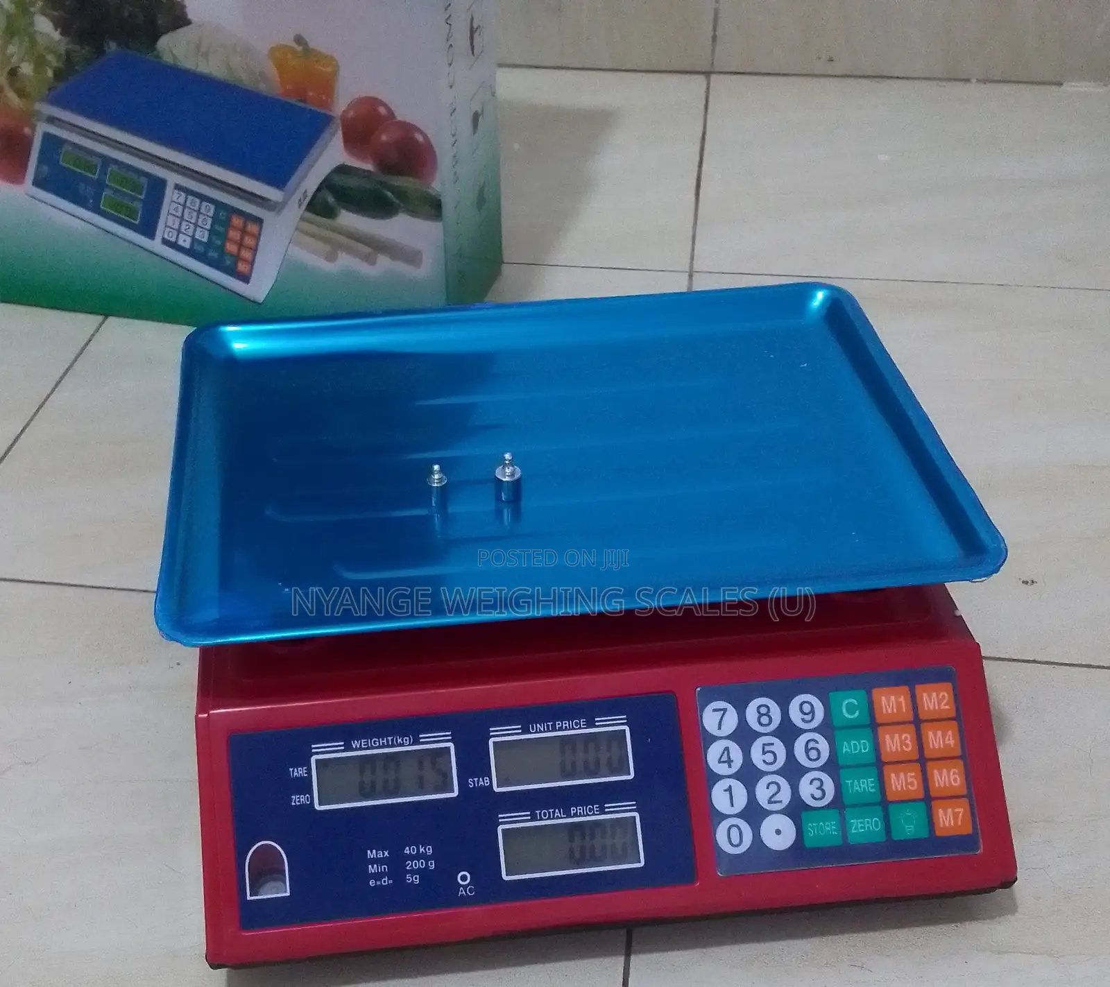 Digital Weigh Commercial Weigh Scale Table Top Weighing Scale 40kg/5g