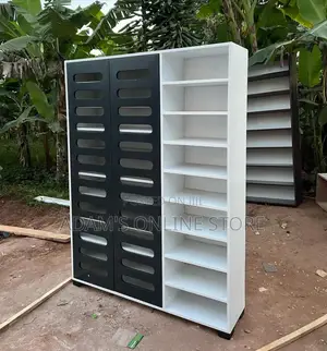Shoe Rack White and Black Color