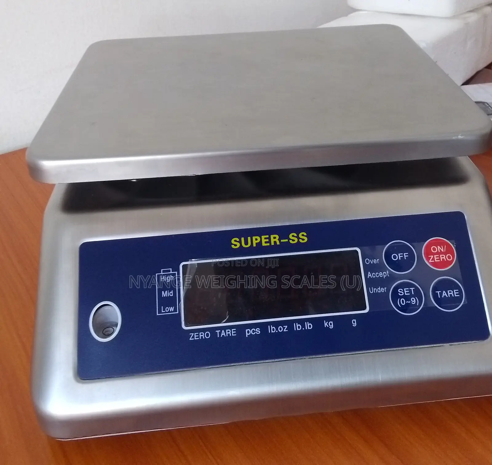 Table Top Weighing Scale 30kg/1g Waterproof Weighing Scale