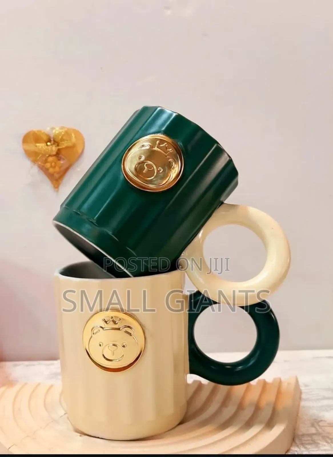 1pcs Designer Mug With Bear Emblem