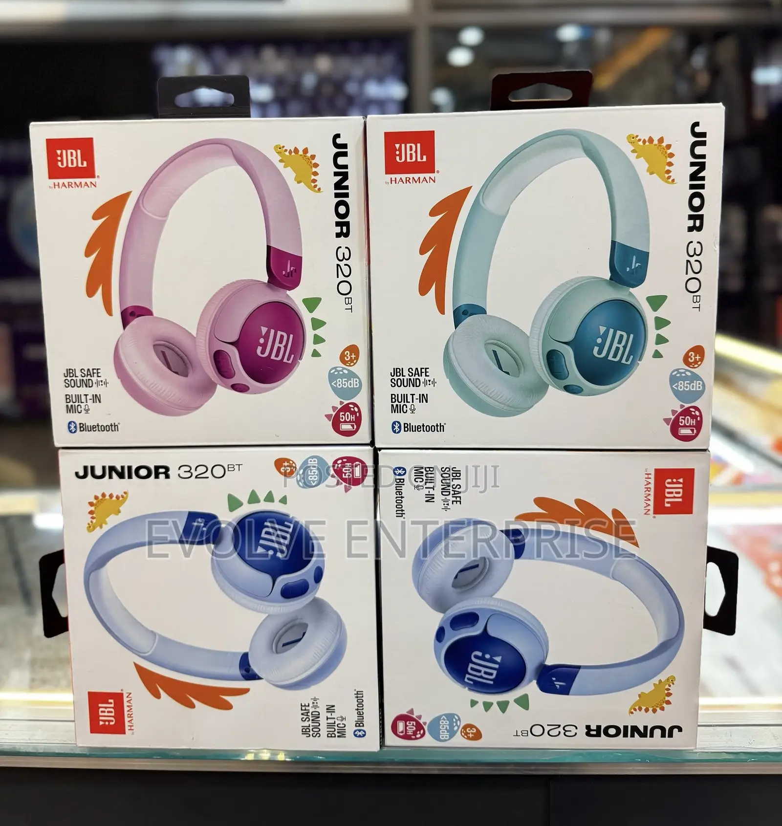JBL Jr 320bt Wireless on-Ear Bluetooth Headphones for Kids
