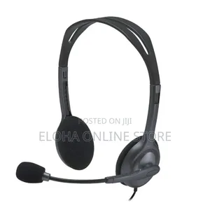 Logitech H111 Wired on Ear Headphones With Mic Black