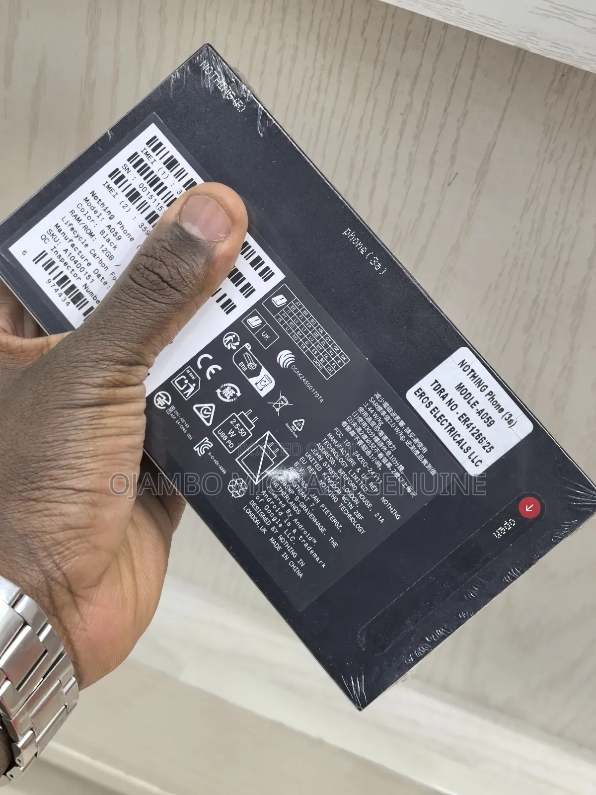 New Nothing Phone 3a 256 GB Black