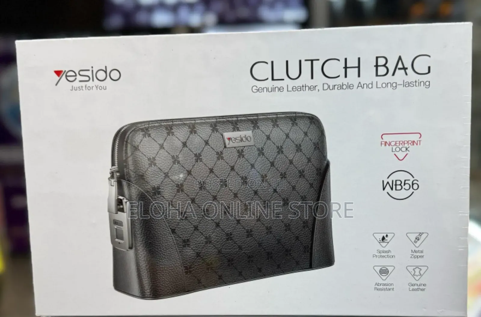 Anti Theft Waterproof Genuine Leather Clutch Bag