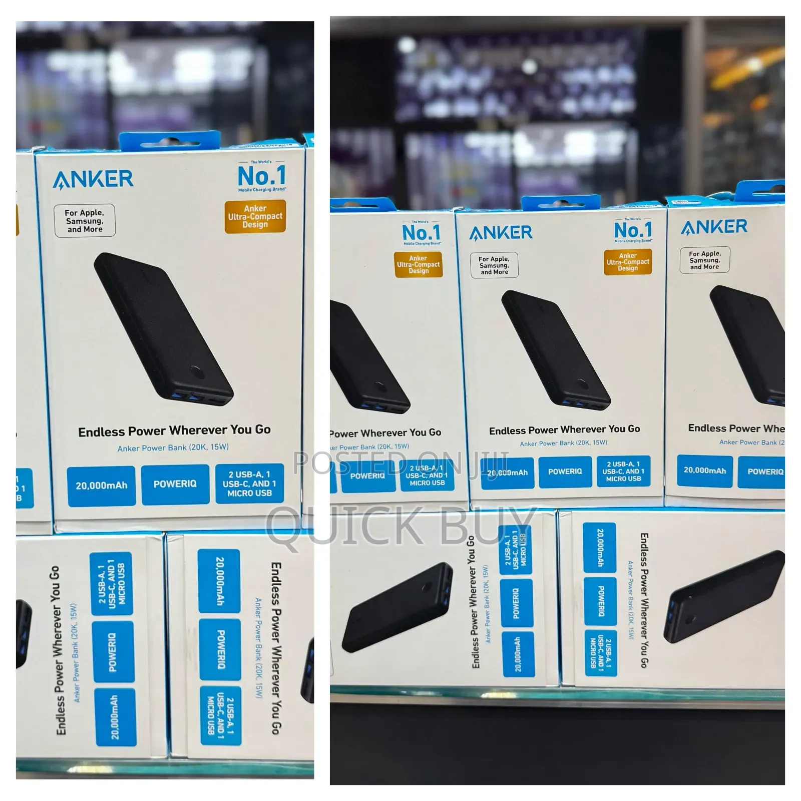 Anker Portable Charger, 20,000mah Power Bank