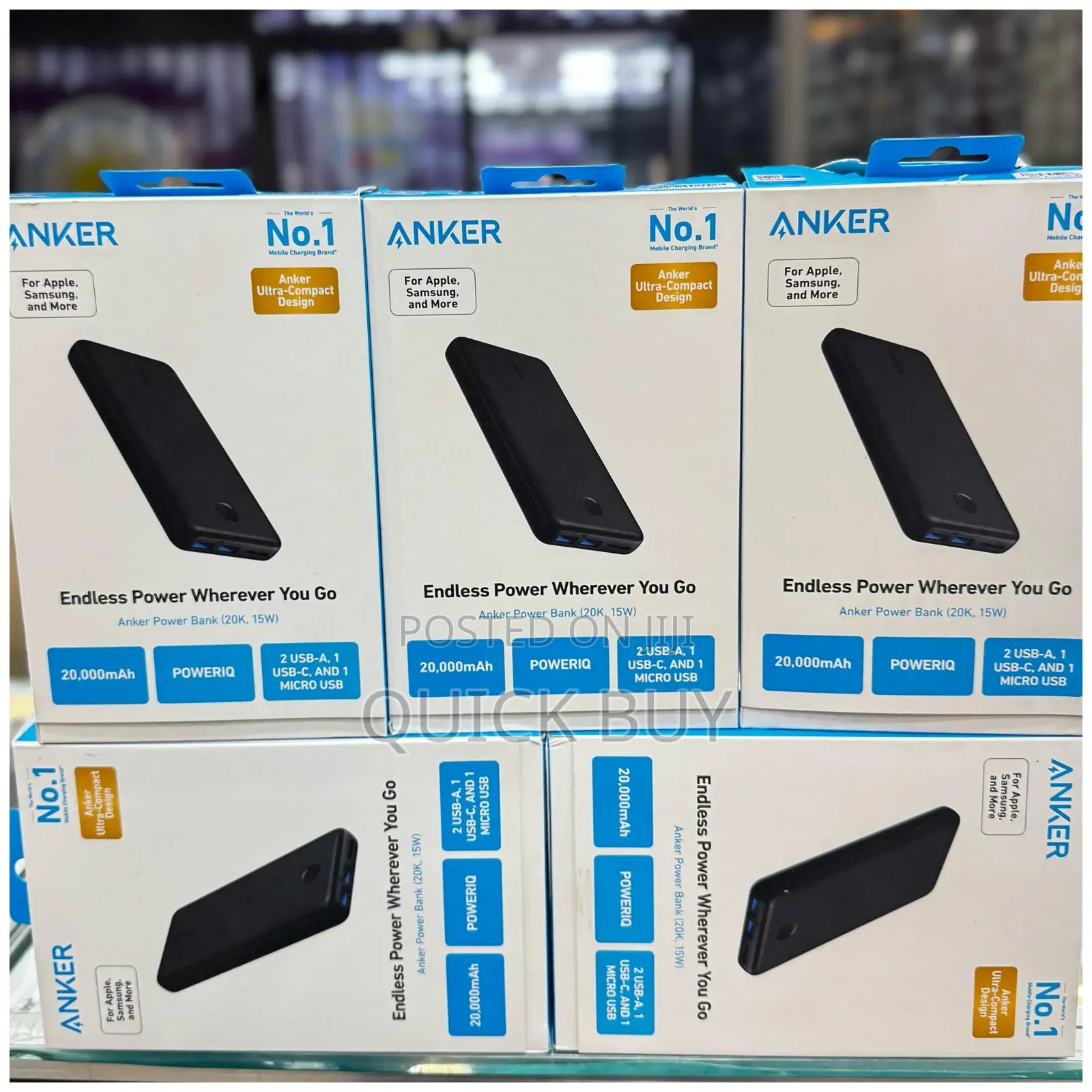 Anker Portable Charger, 20,000mah Power Bank
