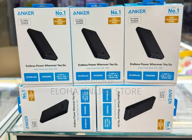 Anker Portable Charger, 20,000mah Power Bank 325 for sale - Eloha online  store  Price: USh 230,000 on Jiji.ug [Central Division]