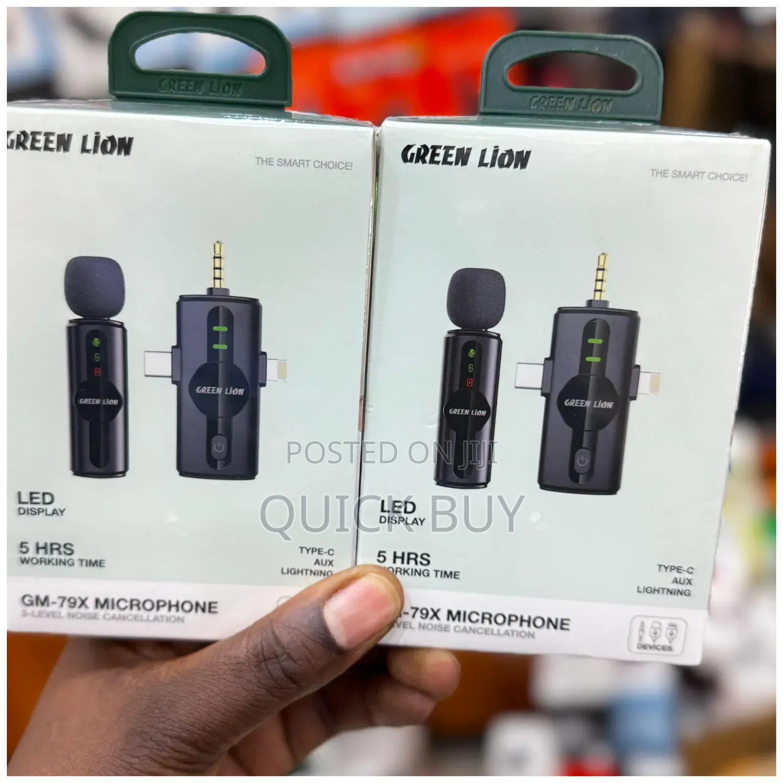New Green Lion Gm-79x 3-in-1 Wireless Microphone