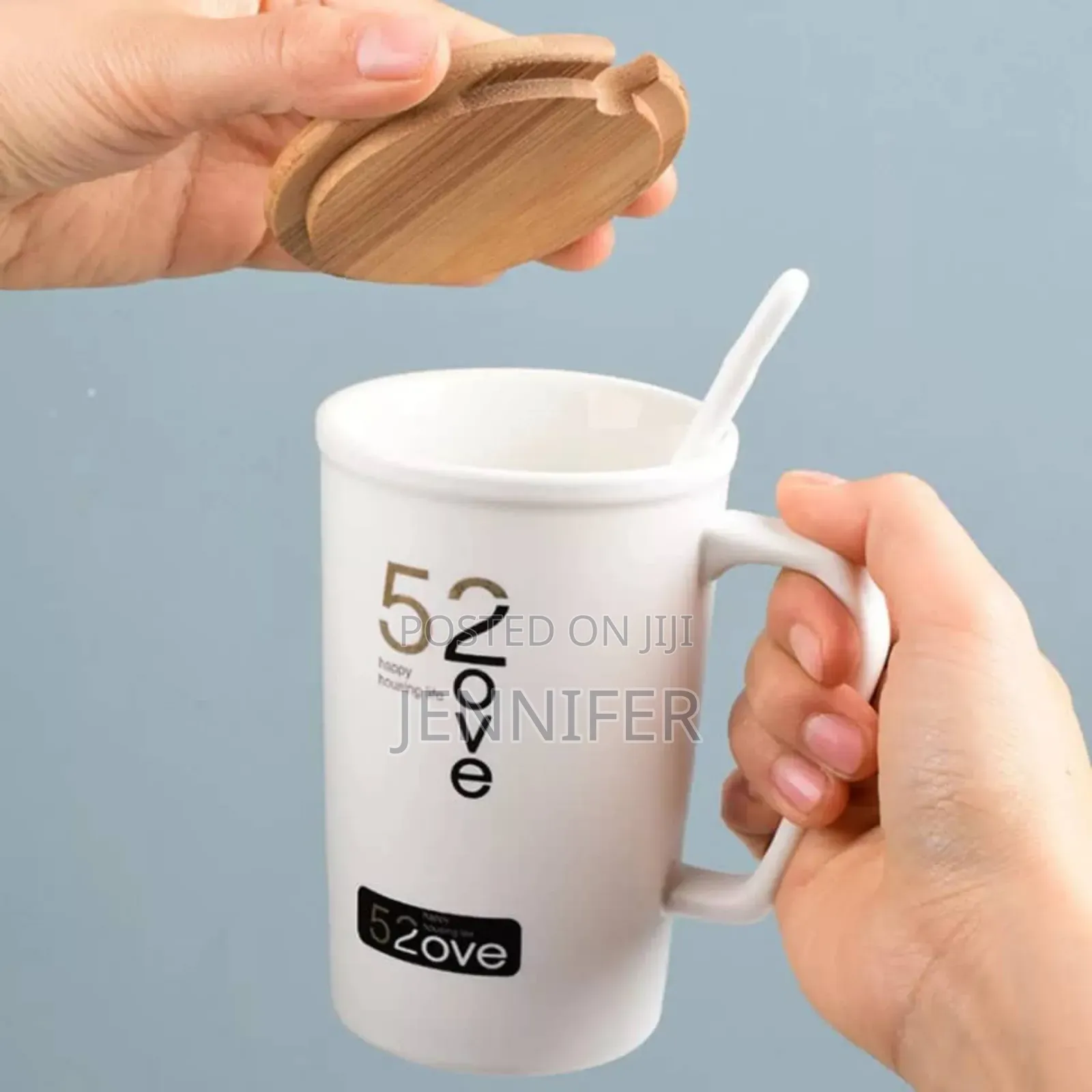 52ove Ceramic Couple Mugs