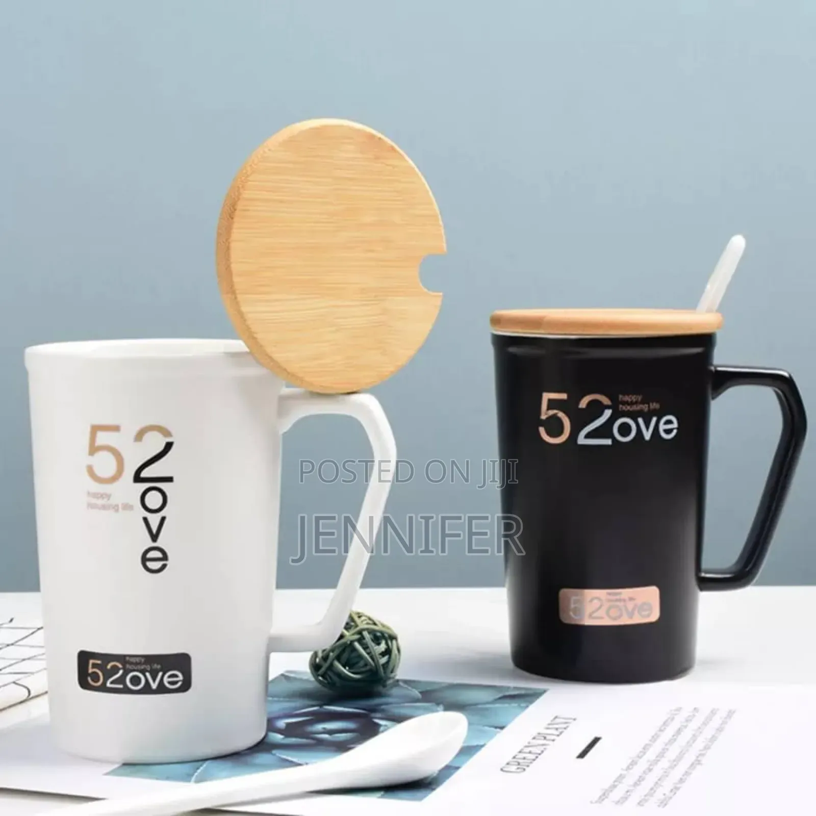 52ove Ceramic Couple Mugs