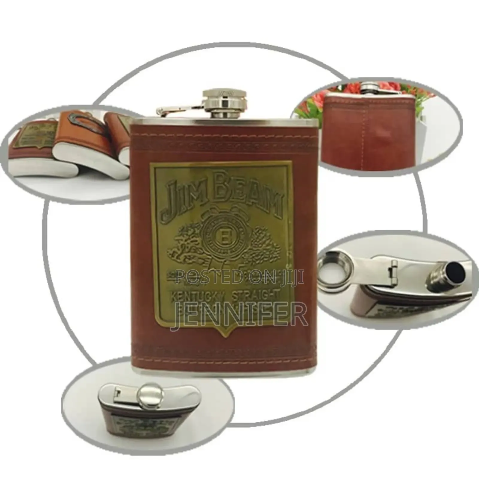 Jim Bim Travel Hip Flask