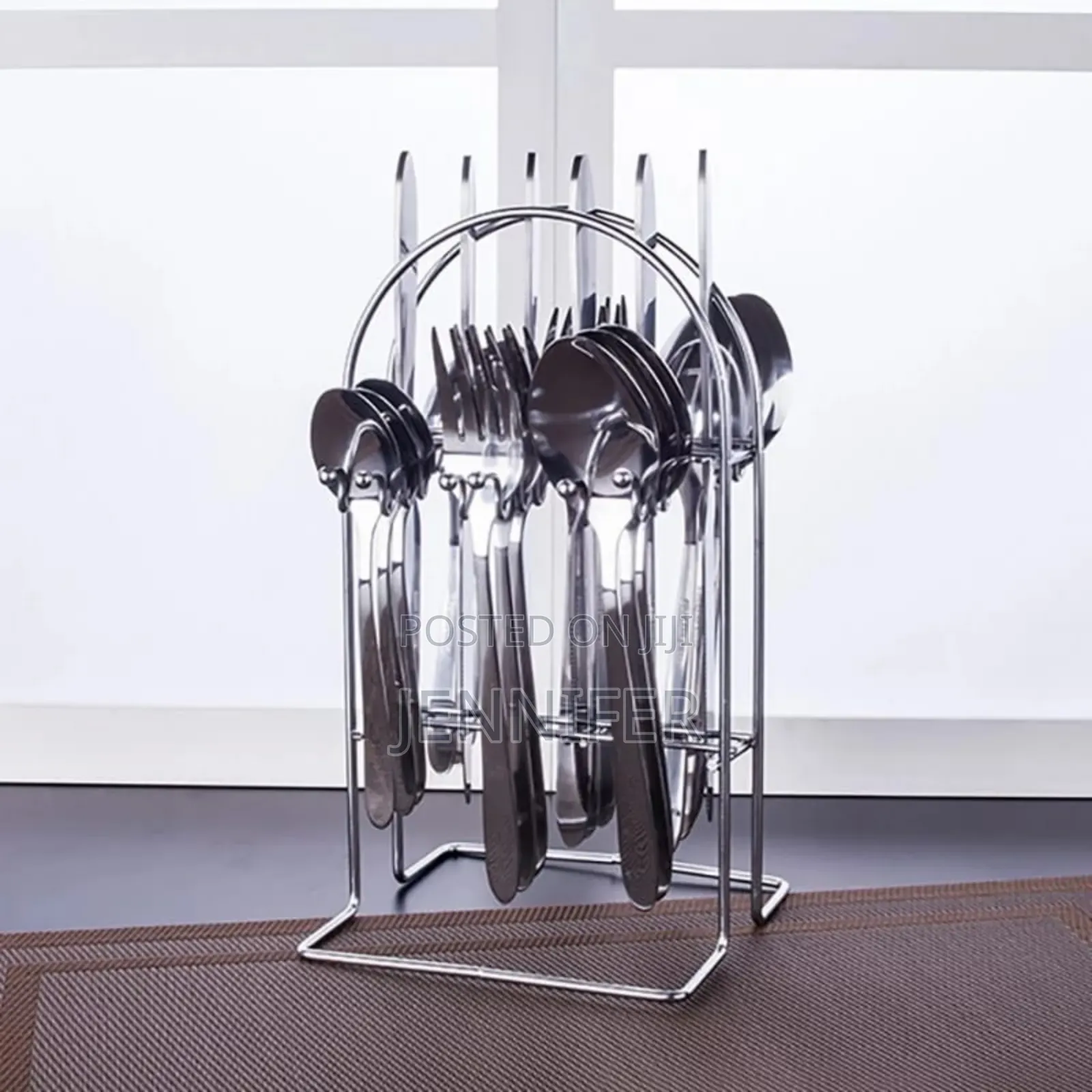 24pcs High Quality Silver Steel Cutlery Set