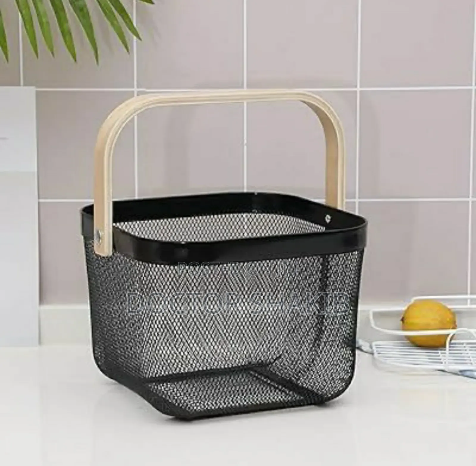 Portable Square Wire Mesh Fruit Storage Basket