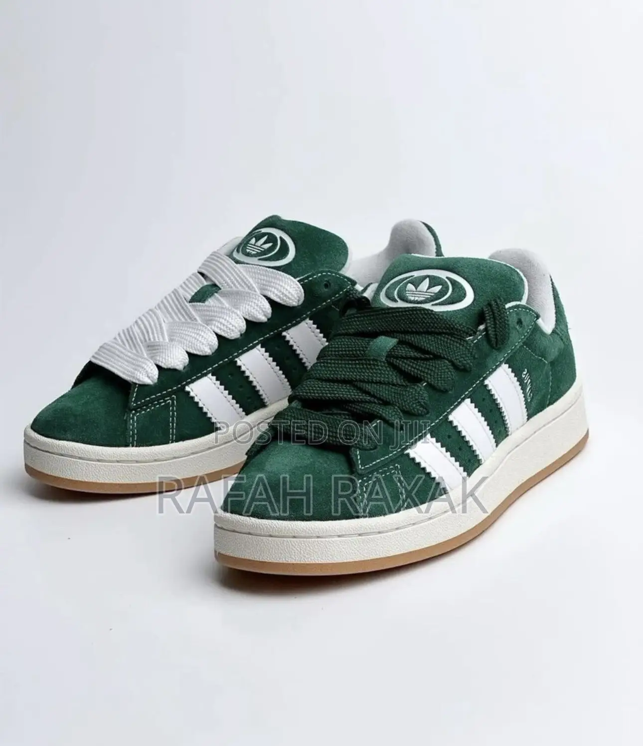 Original Green/Biege Adidas Campus 00s Suede Sneakers
