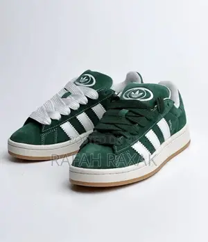 Original Green/Biege Adidas Campus 00s Suede Sneakers