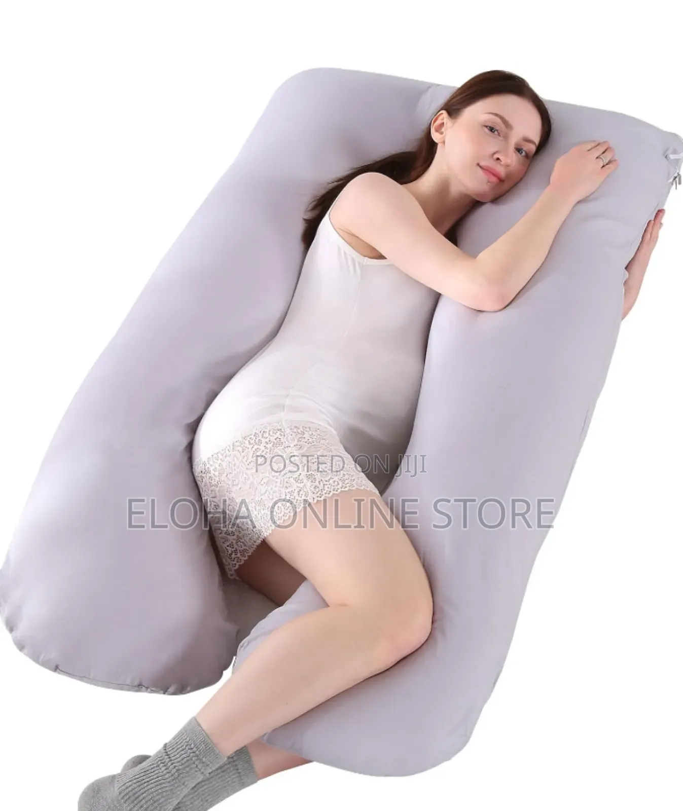 Maternity and Pregnancy Pillow With Removable Cotton Cover