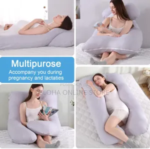 Maternity and Pregnancy Pillow With Removable Cotton Cover
