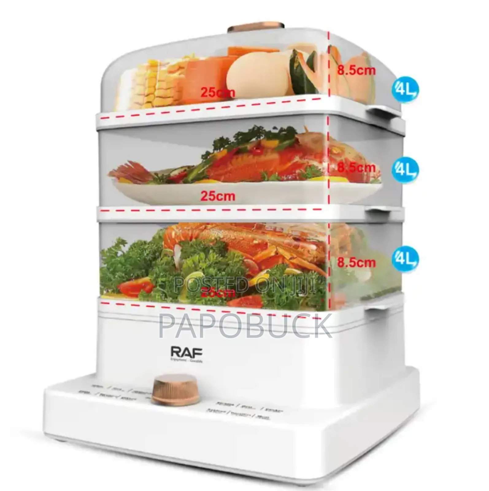 Raf 3 Layers Food Steamer