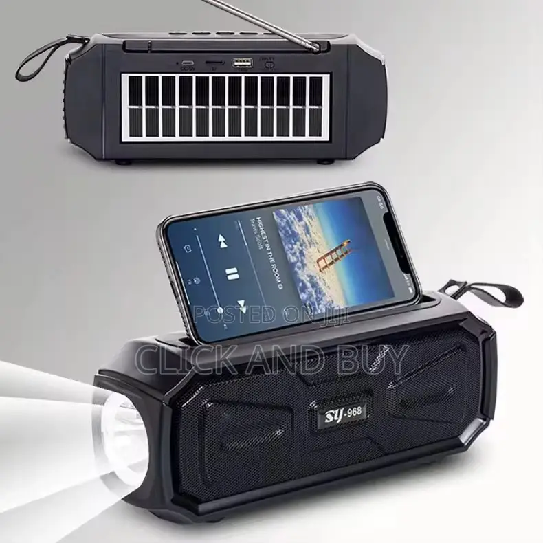 Bluetooth Speaker With Touch Solar Charging Option